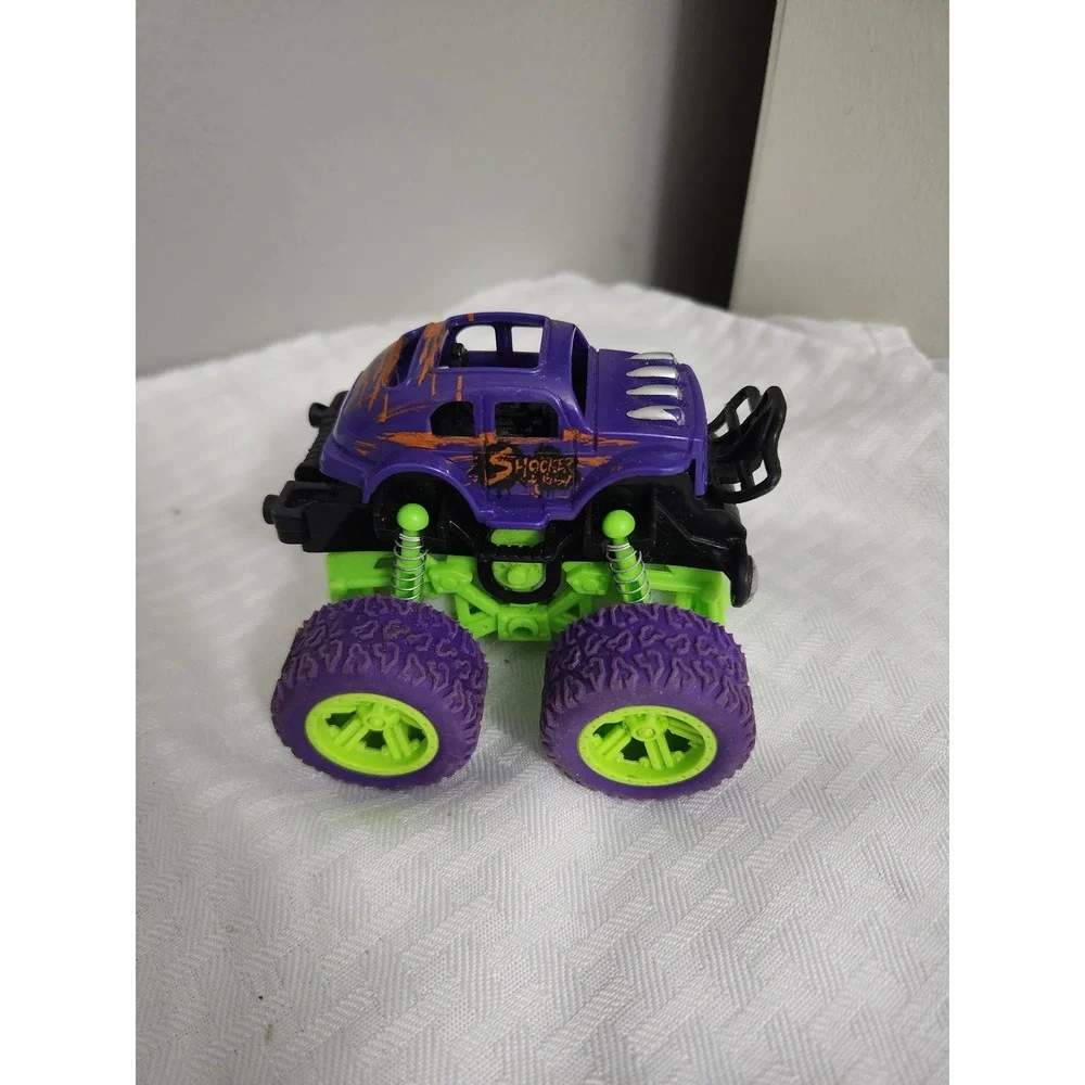 Shocker Monster Truck Toy Purple Green Suspension Off-Road Vehicle Dolgen